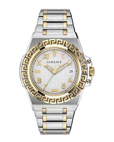 Versace Men's Greca Reaction Watch In Metallic