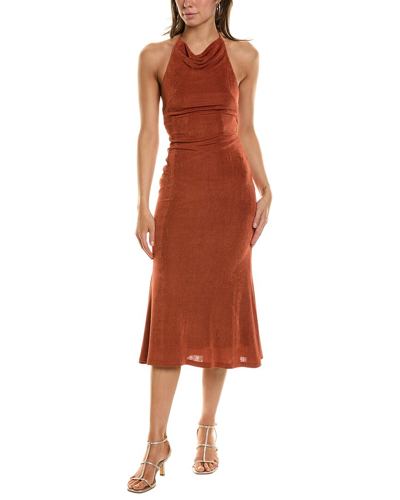 Misha Alban Dress In Brown