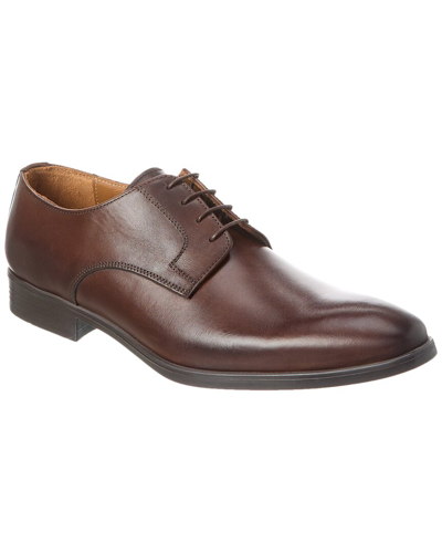 Alfonsi Milano Leather Derby In Brown