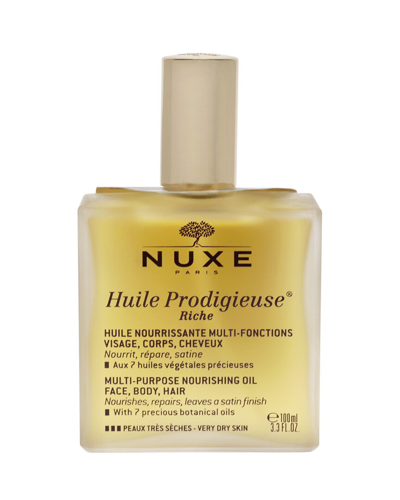 Nuxe Unisex 3.3oz Huile Prodigieuse Riche Multi-purpose Nourishing Oil In White