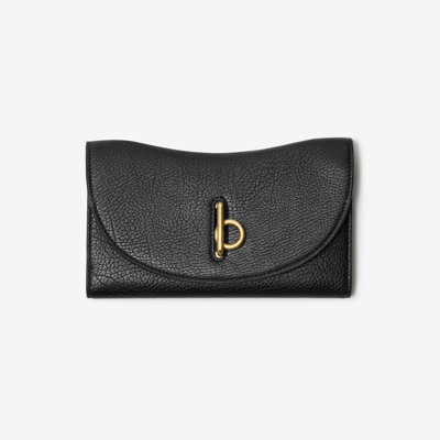 Burberry Rocking Horse Continental Wallet In Black
