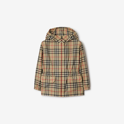 BURBERRY BURBERRY CHILDRENS CHECK HOODED JACKET