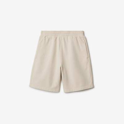 Burberry Cotton Shorts In Soap