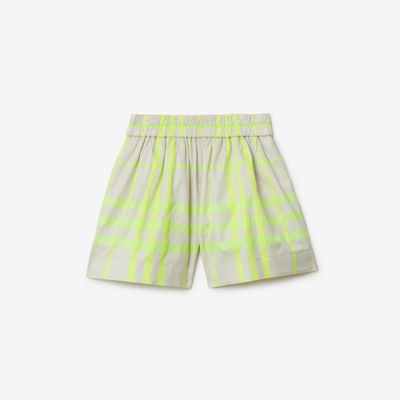 BURBERRY BURBERRY CHILDRENS CHECK COTTON BLEND SHORTS