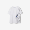 BURBERRY BURBERRY BOXY KNIGHT HARDWARE COTTON T-SHIRT