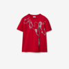 BURBERRY BURBERRY BOXY KNIGHT HARDWARE COTTON T-SHIRT