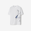 Burberry Graphic-printed Crewneck T-shirt In Knight
