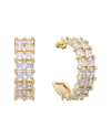 Eye Candy La Cz Eva Huggie Loop Earrings