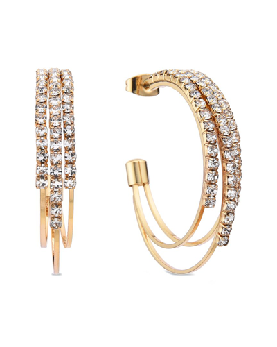 Eye Candy La Cz Glam Hoops In Gold