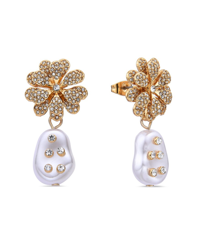 Eye Candy La Cz Oceane Earrings In Gold