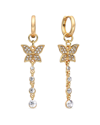 Eye Candy La Cz Morgot Butterfly Dangle Drop Earrings