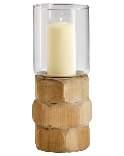 Cyan Design Medium Hex Nut Candleholder In Brown