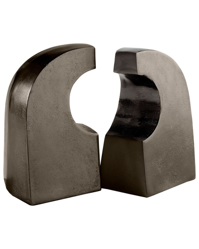 Cyan Design Apostrophe Bookends In Gray