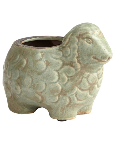 Cyan Design Lala Lamb Planter In Green