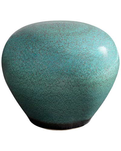 Cyan Design Native Gloss Ceramic Stool In Green