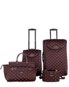 American Flyer Fleur De Lis 4pc Luggage Set