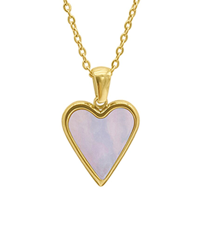 Adornia 14k Plated Pearl Pendant Necklace In Gold