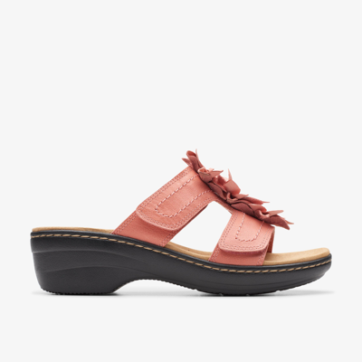 Clarks Merliah Raelyn Flower-detail Wedge Heel Platform Sandals In Pink