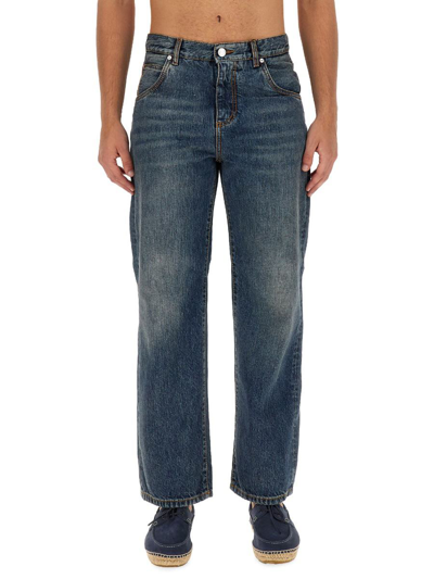 Etro Easy Fit Jeans In Blue