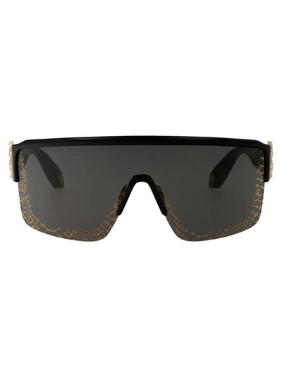 Roberto Cavalli Src037m Sunglasses In Z42l Black Totale