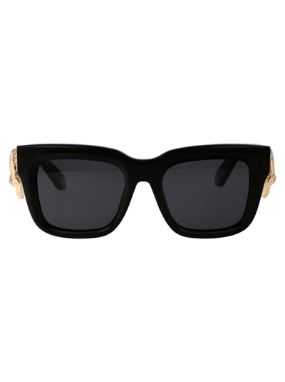 Roberto Cavalli Src041m Sunglasses In 0700 Black
