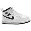 Jordan Boys  Aj 1 Mid In White/black/white