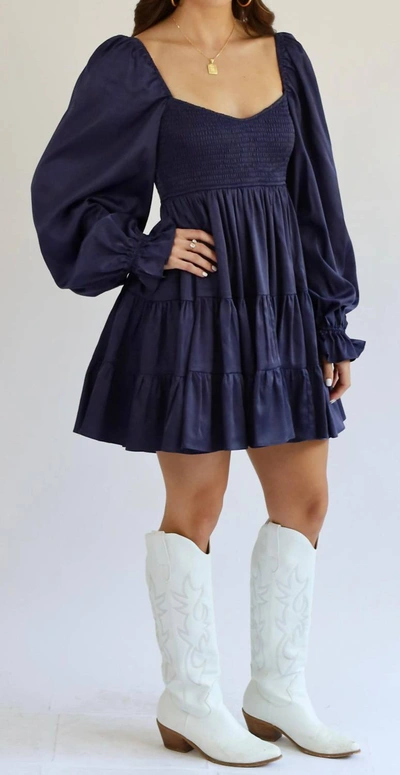 Sincerely Ours Kinsley Dress In Smoke Blue