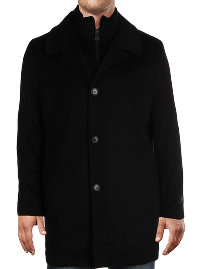 Hart Schaffner Marx Macbeth Mens Winter Quilted Walker Coat In Black