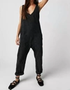 Free People High Roller Jumpsuit In Black