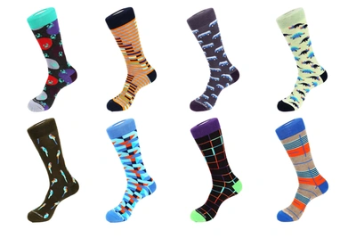 Unsimply Stitched 8 Pair Combo Pack Socks In Multi