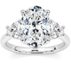 Pompeii3 Certified 2 3/4ct Oval & Heart Shape Diamond Engagement Ring Lab Grown 14k Gold In Multi