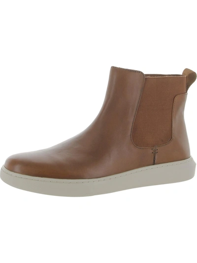 Kenneth Cole New York Liam Mens Leather Pull On Chelsea Boots In Green