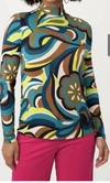 Trina Turk Women's Pierce Printed Mock Turtleneck Top In Multi