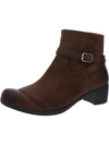 DANSKO CAGNEY WOMENS SUEDE BLOCK HEEL ANKLE BOOTS