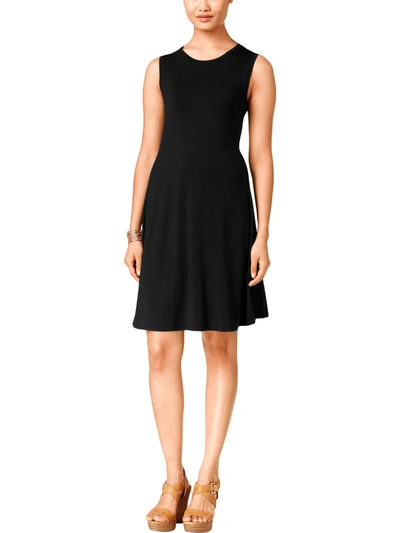 Style & Co Women's Sleeveless Flip-flop Dress, Created For Macy's In Black