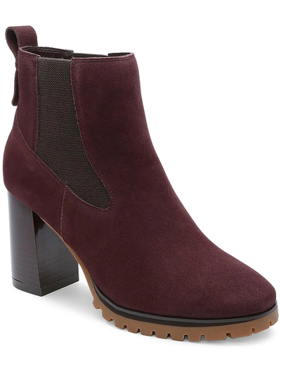Sanctuary Ravish Womens Pull On Ankle Chelsea Boots In Red