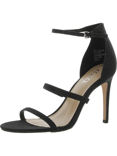 Xoxo Womens Open Toe Ankle Strap Heels In Black