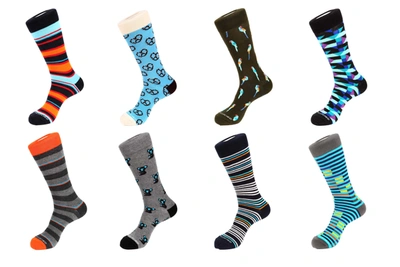 Unsimply Stitched 8 Pair Combo Pack Socks In Multi