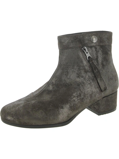 Eric Michael Freida Womens Leather Distressed Booties In Grey