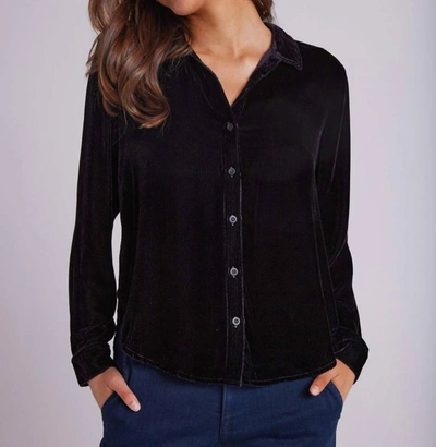 Bella Dahl Long Sleeve Clean Shirt In Black