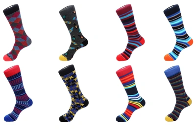 Unsimply Stitched 8 Pair Combo Pack Socks In Multi
