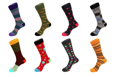 Unsimply Stitched 8 Pair Combo Pack Socks In Multi