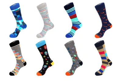 Unsimply Stitched 8 Pair Combo Pack Socks In Multi