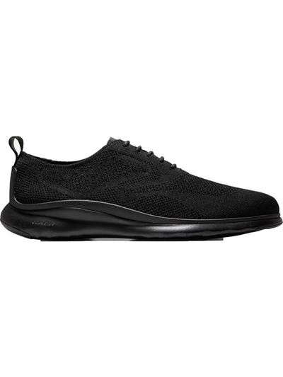 Cole Haan 3.zerogrand Mens Knit Lace-up Fashion Sneakers In Black