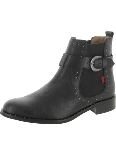 Marc Joseph Bridge St Womens Leather Studded Chelsea Boots In Grey