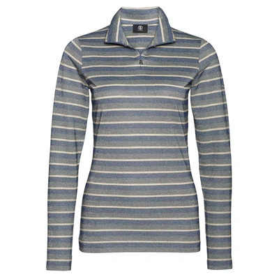 Bogner Beline Top In Blue / Champagne In Multi