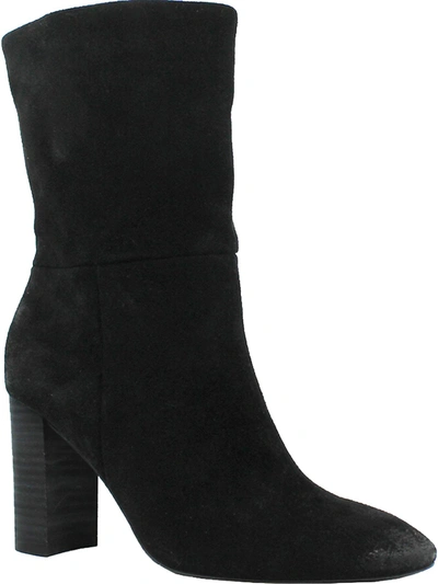 Charles By Charles David Burbank Womens Suede Slip On Booties In Black