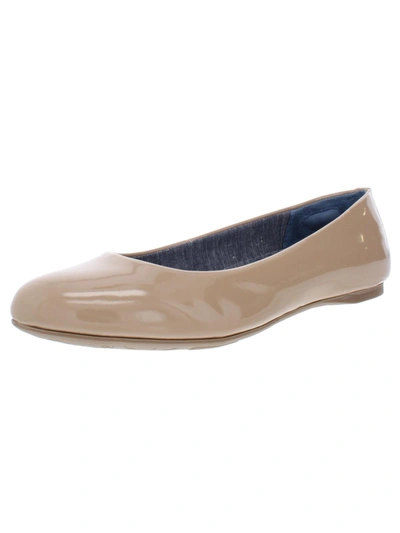 Dr. Scholl's Shoes Giorgie Womens Memory Foam Slip On Ballet Flats In Beige