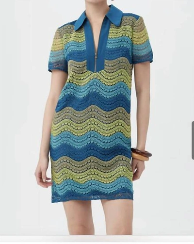 Trina Turk Estelle Dress In Green & Blue In Multi