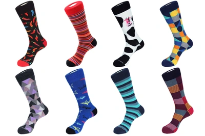 Unsimply Stitched 8 Pair Value Pack Socks - 70001 In Multi